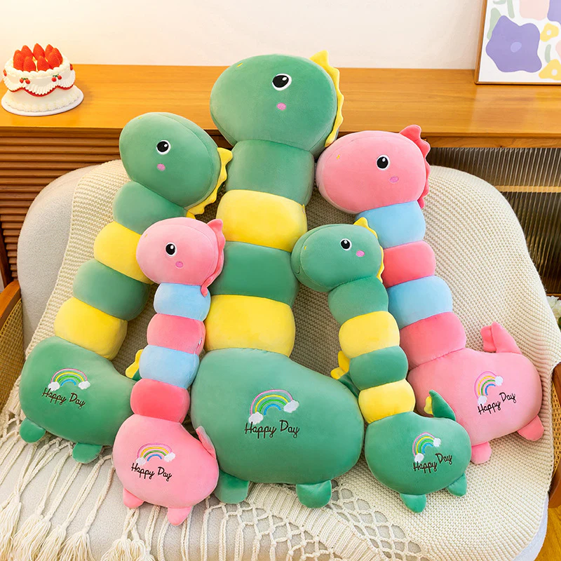 Long Dinosaur Plush Pillow Cute Soft Stuffed Animal Comfort Toy For Girls and Boys - Image 4