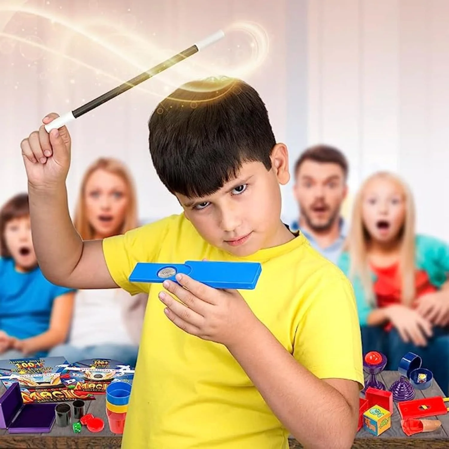 Magic Set with 65 Props Kids Magic Tool Kit For Boys and Girls Family Party interactive toys - Image 2