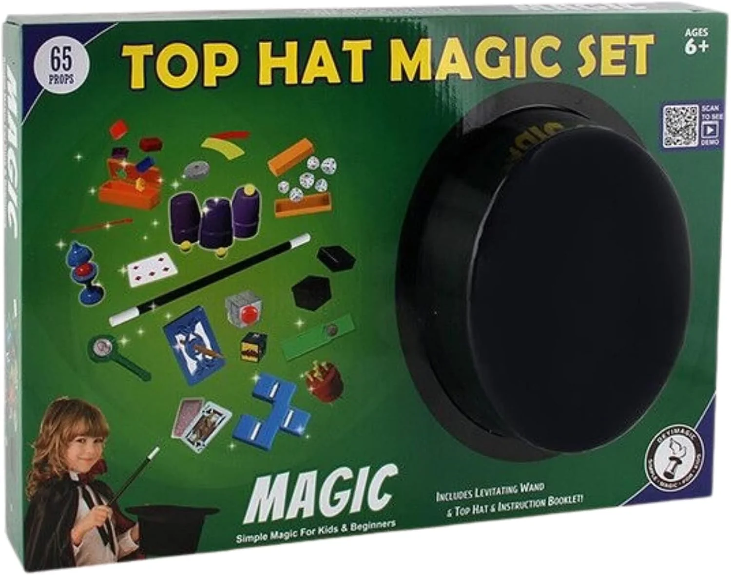 Magic Set with 65 Props Kids Magic Tool Kit For Boys and Girls Family Party interactive toys - Image 7