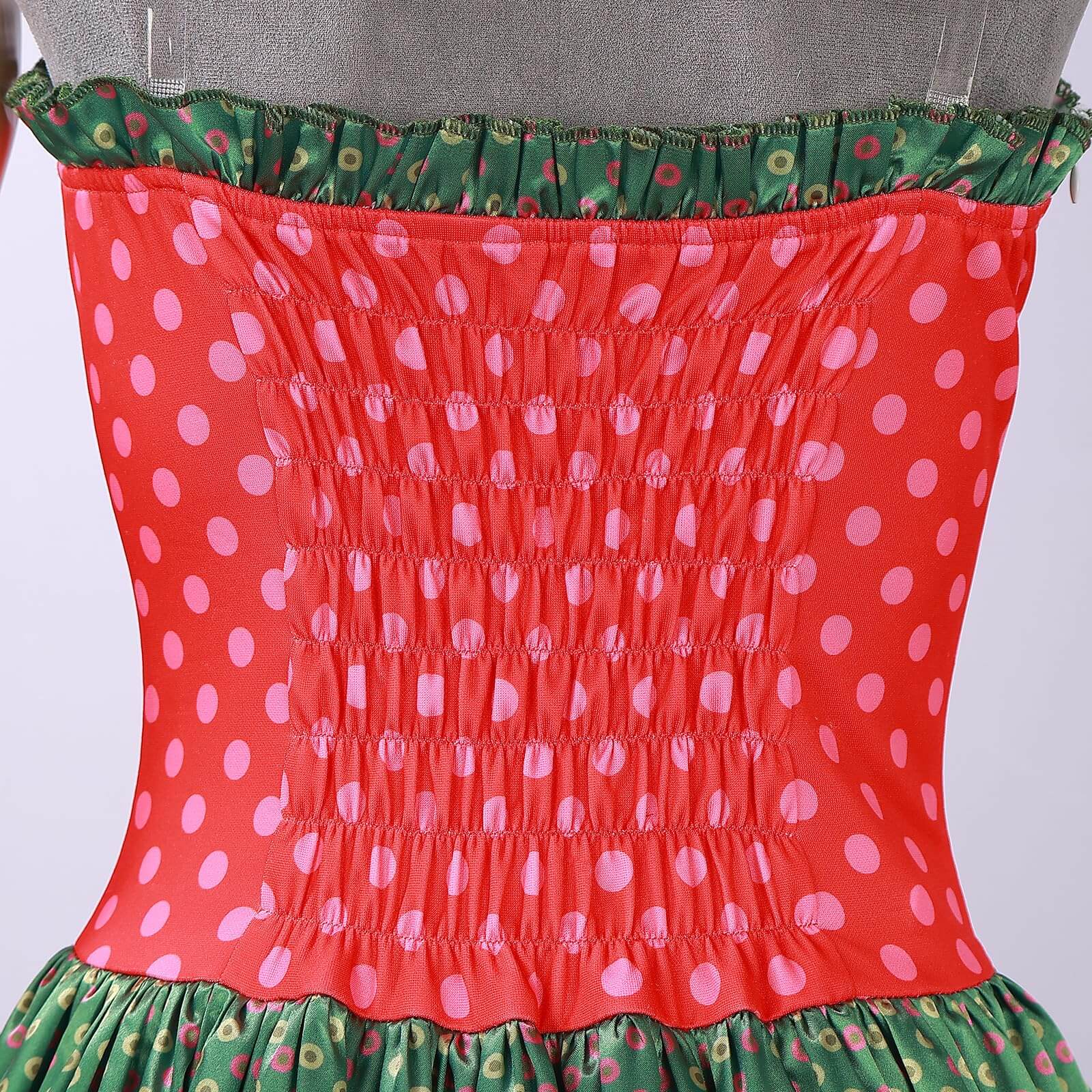 Martha May Whovier Costume Christmas Maxi Dress with Gloves Outfit for Women - Image 8