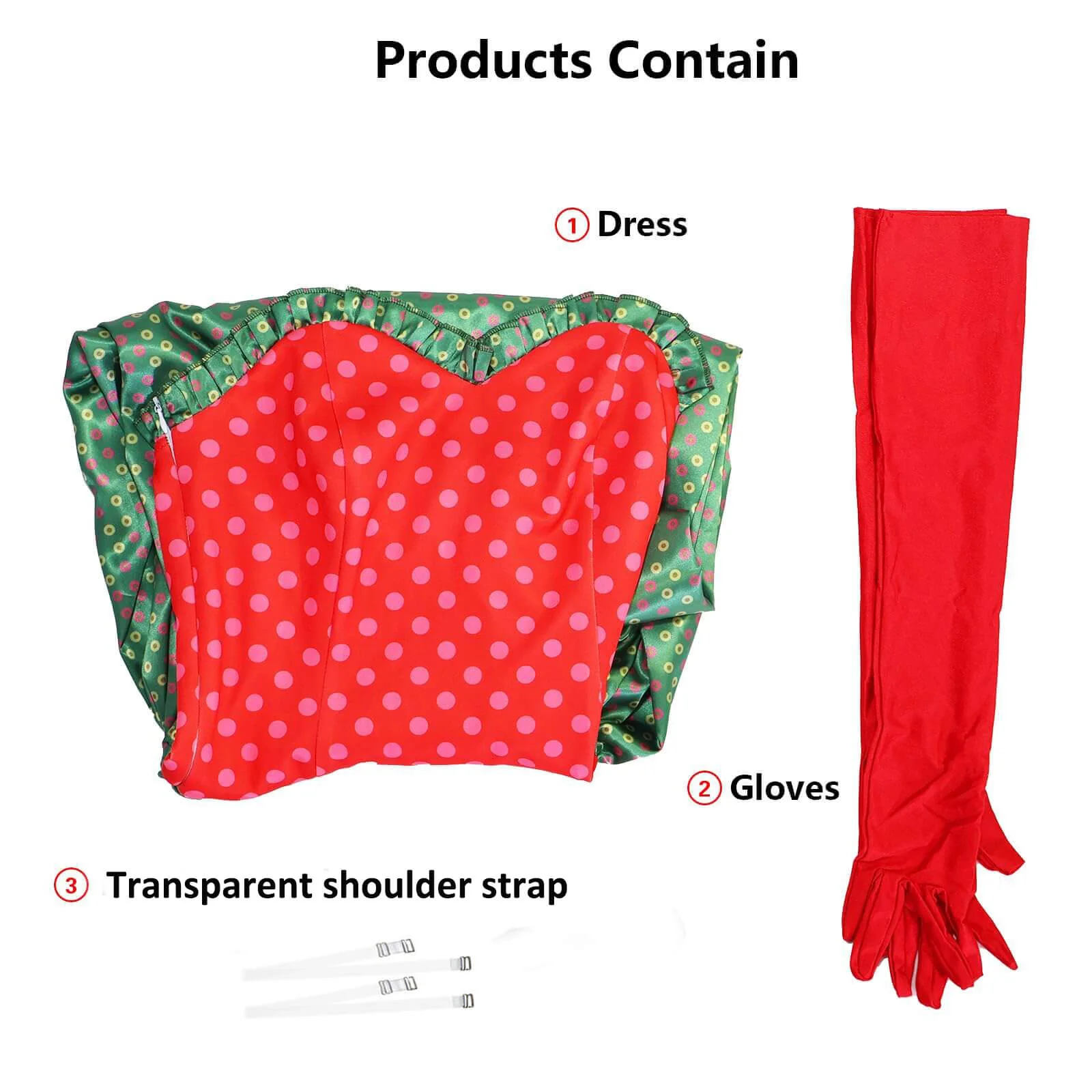 Martha May Whovier Costume Christmas Maxi Dress with Gloves Outfit for Women - Image 9