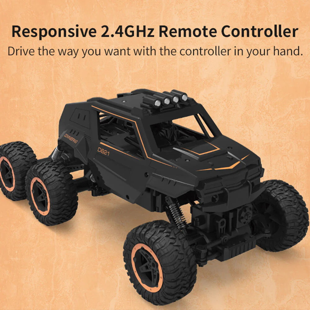 Kids 6 Wheels RC Car Reomote Control Monster Truck Dual Motors Two Speed Off-road Truck - Image 13