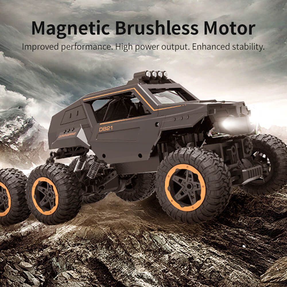 Kids 6 Wheels RC Car Reomote Control Monster Truck Dual Motors Two Speed Off-road Truck - Image 7