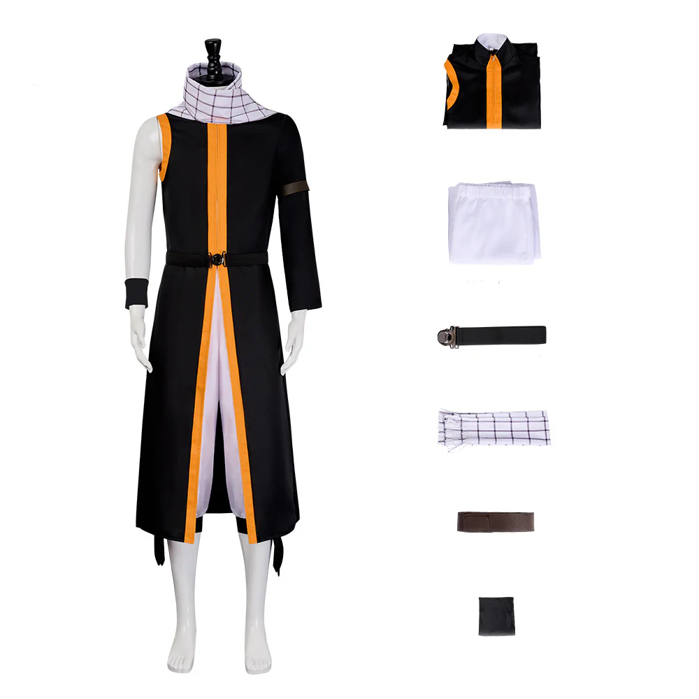 Men's Dragneel Cosplay Outfit Dragon Slayer Battle Suit for Halloween Carnival - Image 7