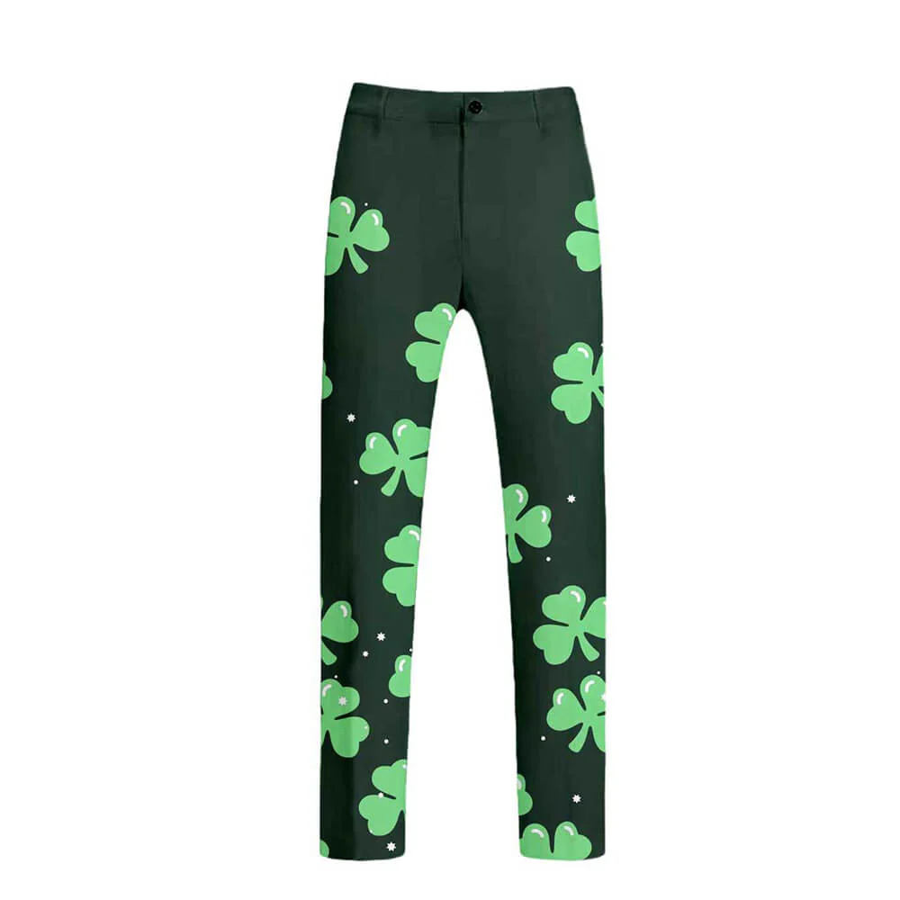 Mens Leprechaun Costume Saint Patricks Day Outift Tops and Pants 2pcs Suit for Carnival - Image 6