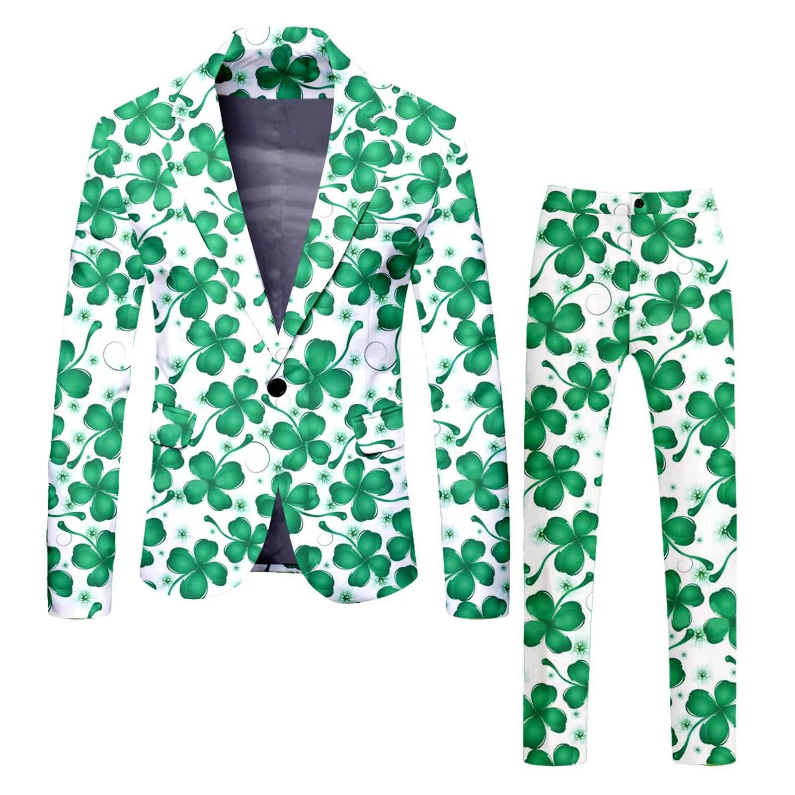 Mens Leprechaun Costume Saint Patricks Day Outift Tops and Pants 2pcs Suit for Carnival - Image 9