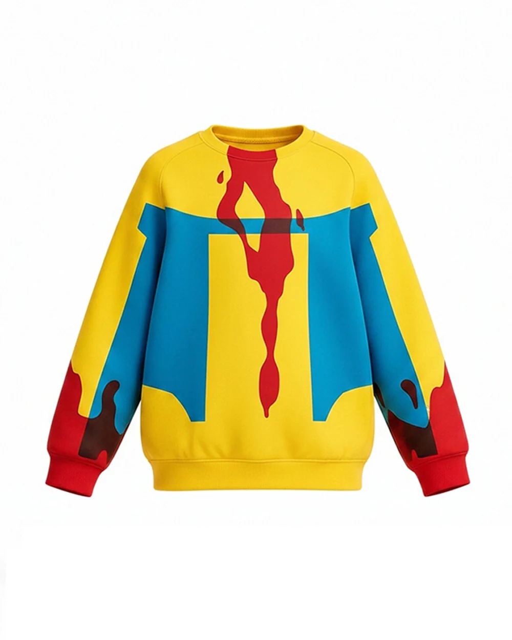 Kids Mark Costume Yellow Long Sleeve Pullover Shirt for Cosplay Themed Party Comic Exhibition - Image 3