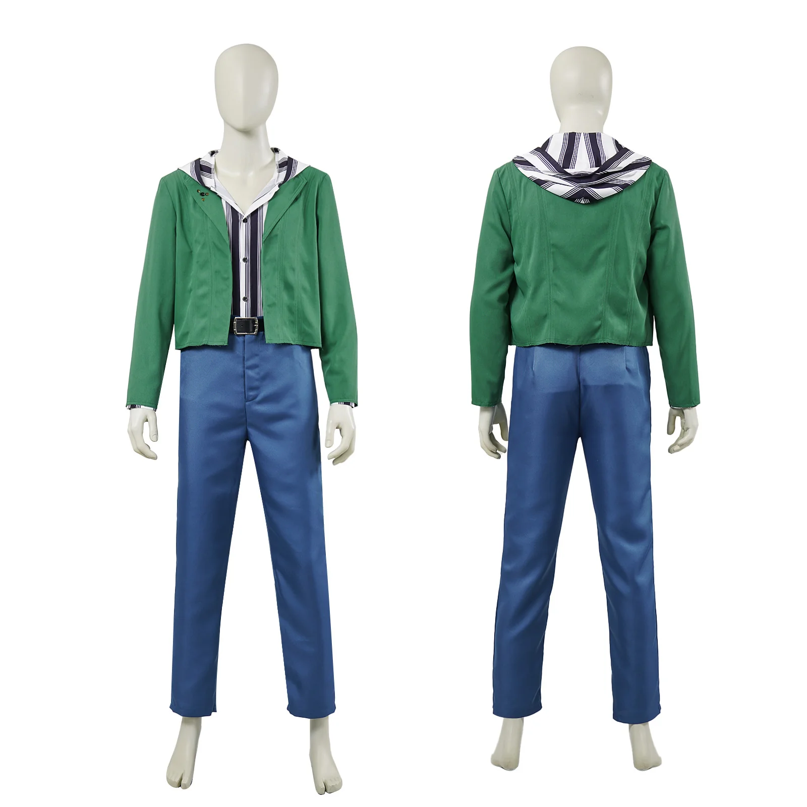Mens Prince Outfit Jacket Pants Sweatshirt and Belt 4pcs Suit - Image 5
