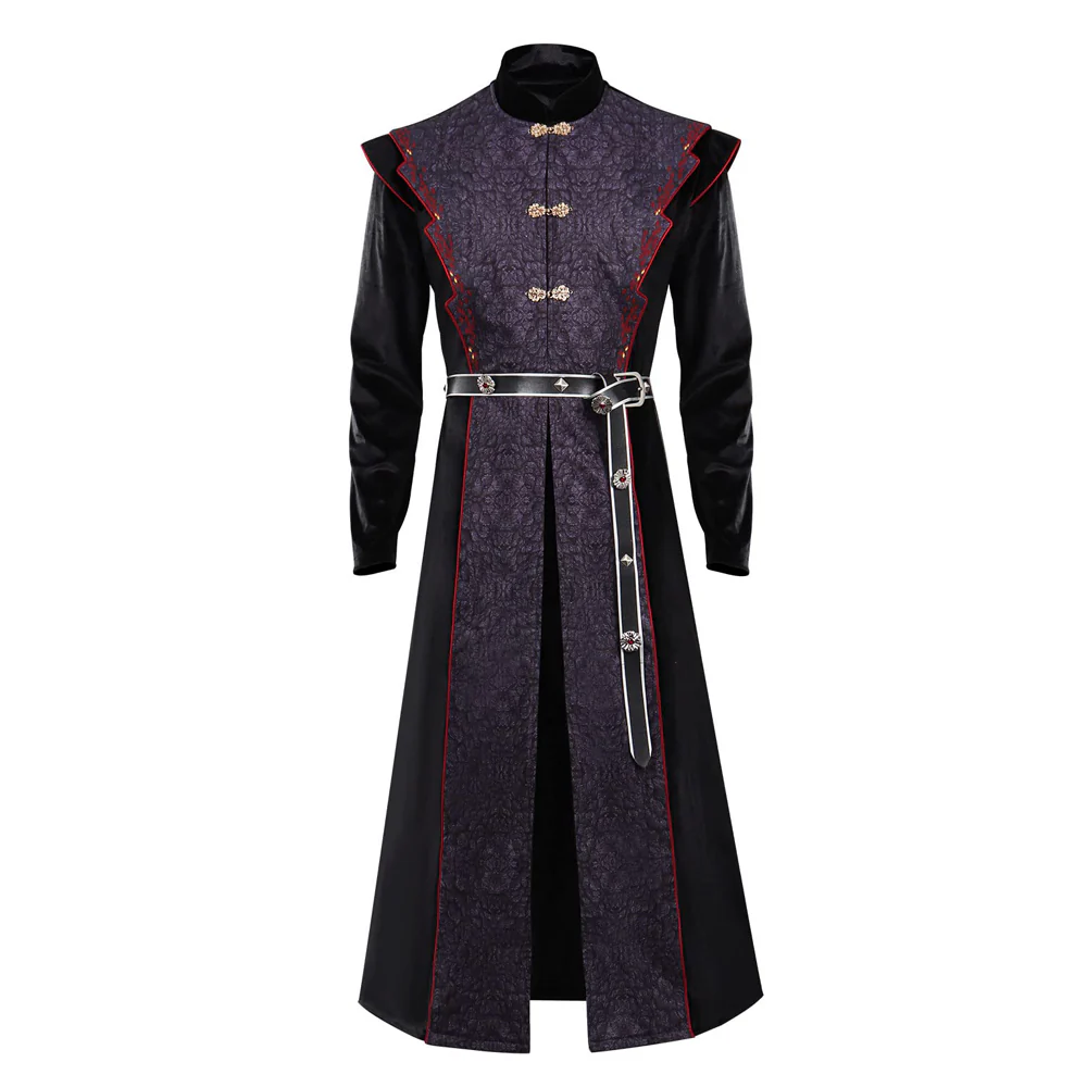 Mens Targaryen Costume Adult Prince Daemon Targaryen Cosplay Outfit for Halloween Carnival