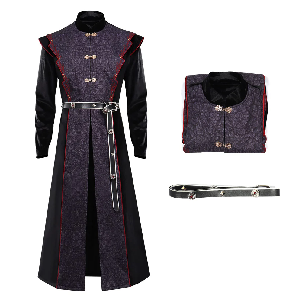 Mens Targaryen Costume Adult Prince Daemon Targaryen Cosplay Outfit for Halloween Carnival - Image 6