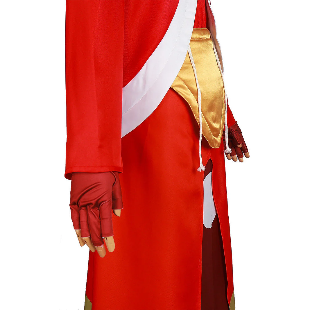 Men's TenSura Movie Benimaru Costume Red Tunic Skirt Suit for Cosplay Themed Party - Image 8