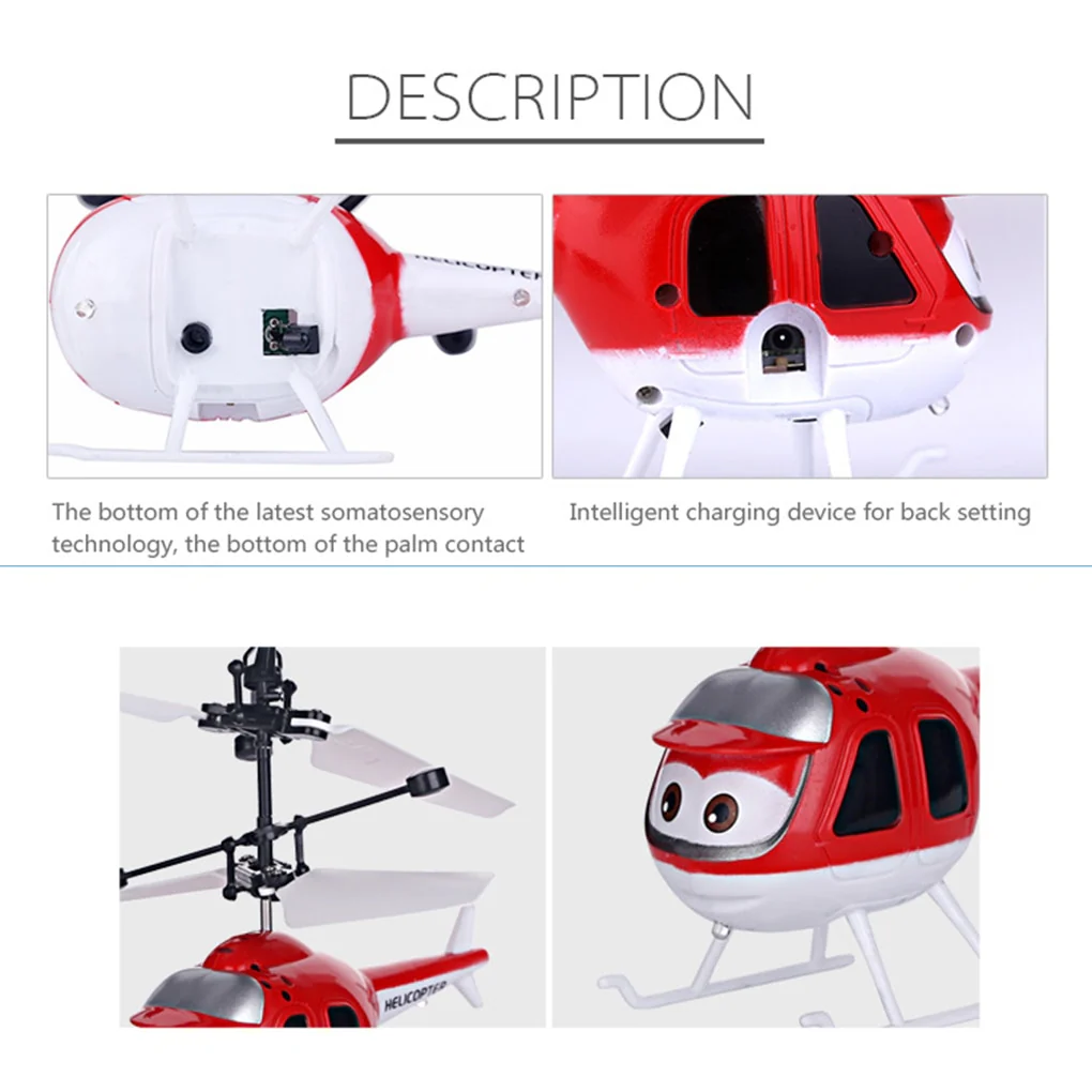 Induction RC Helicopter Flying Toys Cartoon Remote Control Drone Kids Plane Toys - Image 10