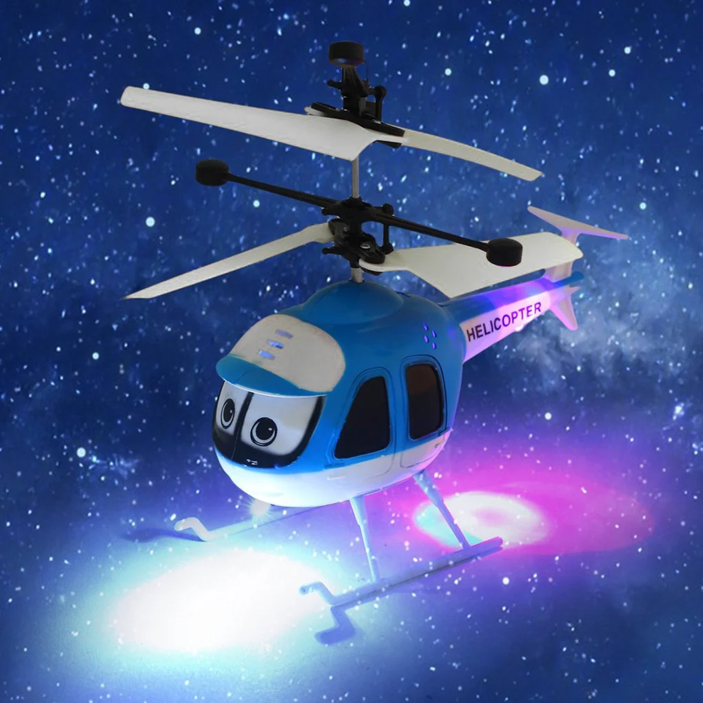 Induction RC Helicopter Flying Toys Cartoon Remote Control Drone Kids Plane Toys - Image 6