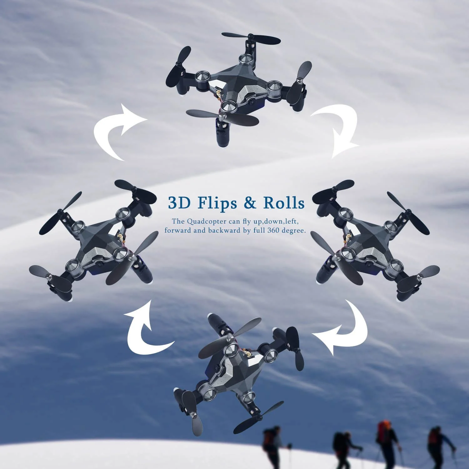 Foldable RC Drone With Camera 720P HD Mini Camera Drone Quadcopter For Kids - Image 6