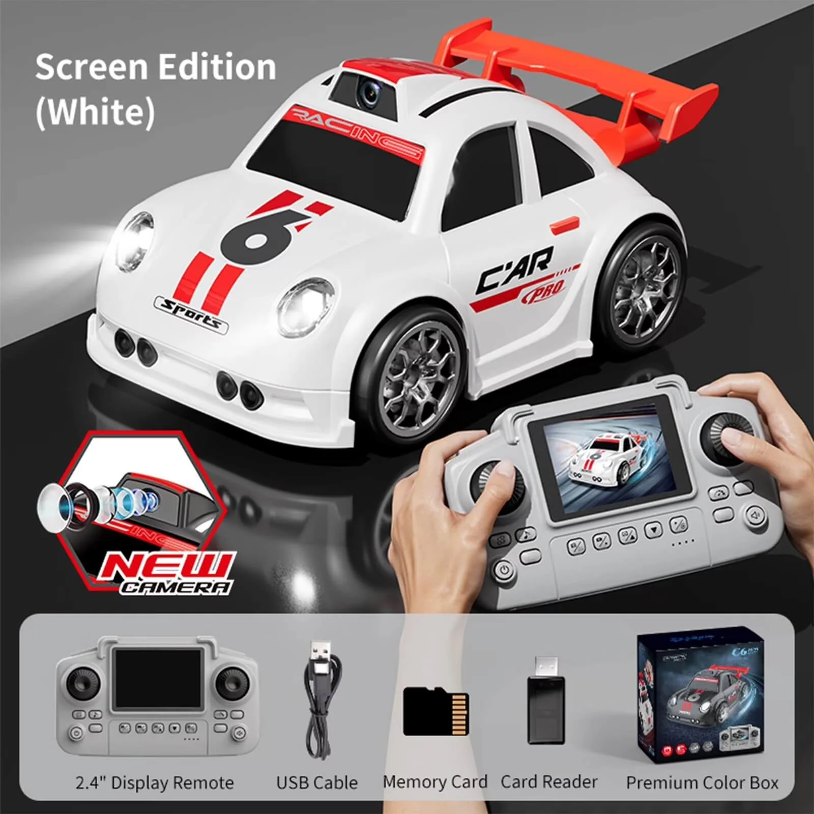 Mini RC Racing Cars with HD Camera Remote Drift Car Multi-Mode Induction Toy for Kids 3+ - Image 10