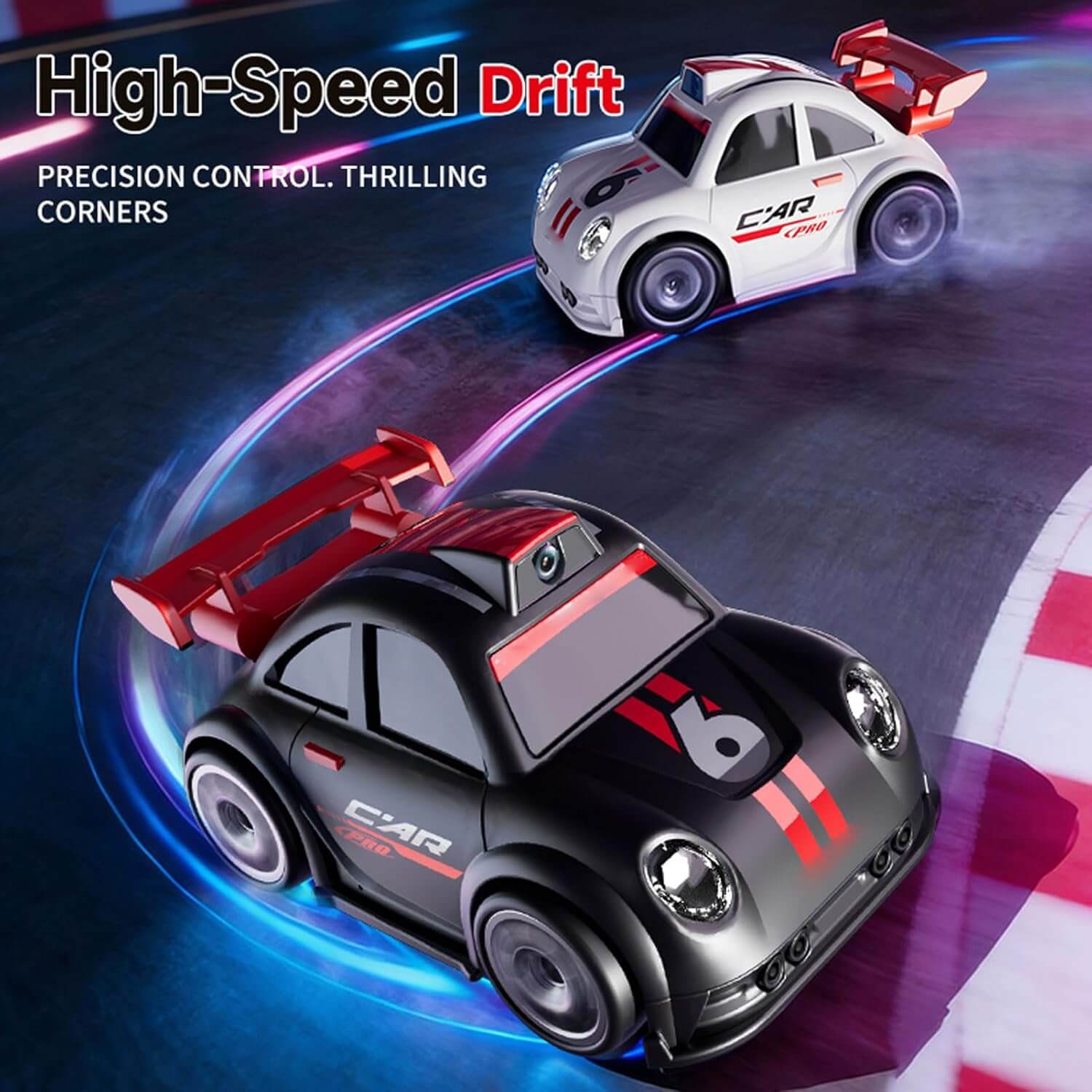 Mini RC Racing Cars with HD Camera Remote Drift Car Multi-Mode Induction Toy for Kids 3+ - Image 7