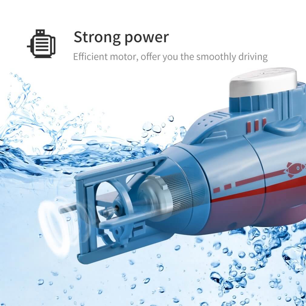 Mini Remote Control Submarine Waterproof Diving Toy 6 Channels Boat for Boys and Girls - Image 4