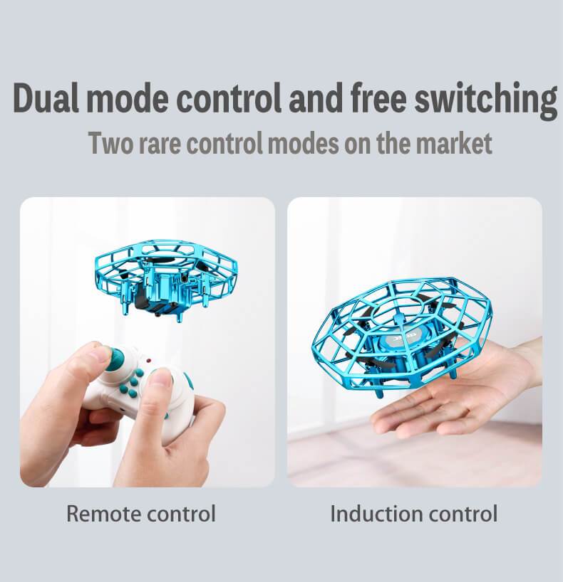 Mini UFO Drone Remote Control Aircraft Quadcopter With Infraed Hand Control RC Helicopter - Image 3