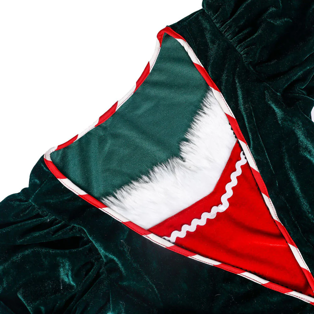 Mommy and Me Christmas Costume Kids and Mom Christmas Dress Hat and Socks Matching Set for Christmas Party - Image 11
