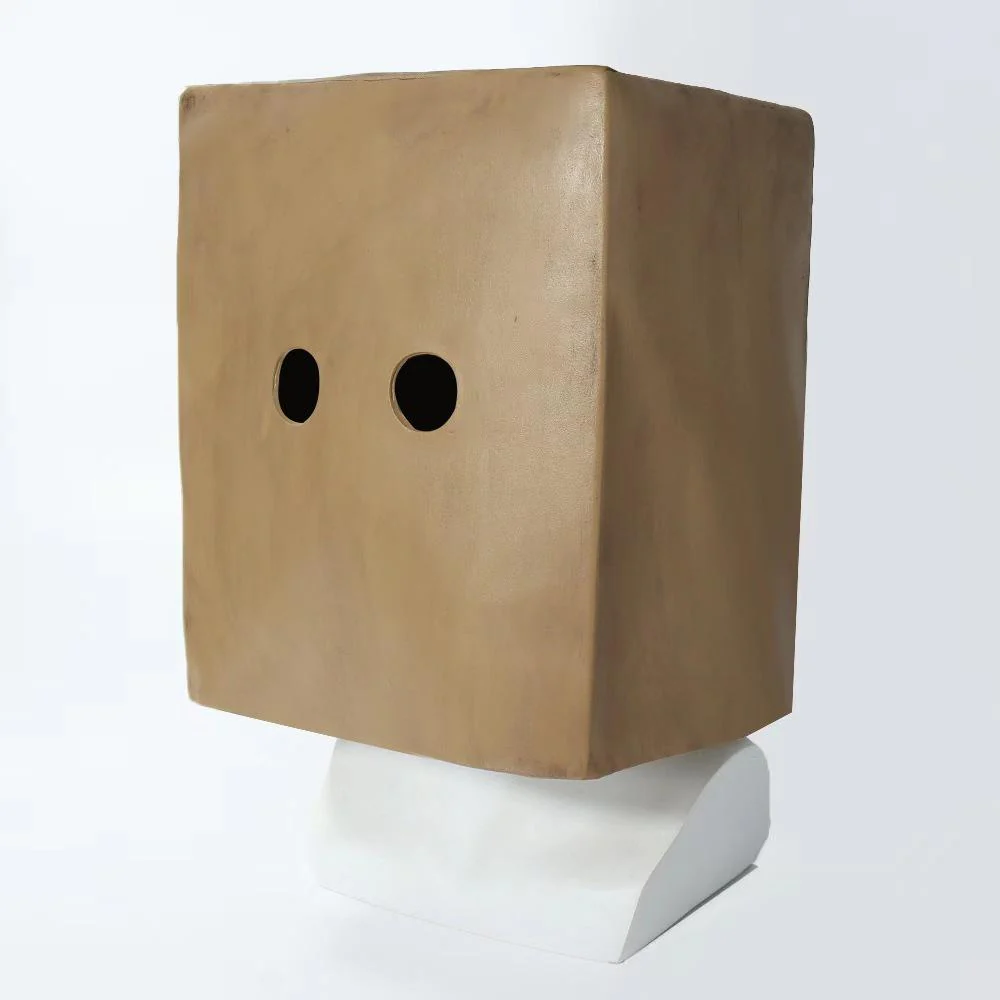 Mono Cosplay Helmet Game Square Box Latex Mask Prank Helmet Halloween Masquerade Party Prop - Image 6