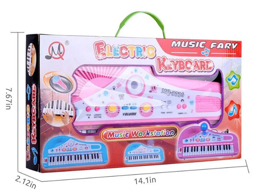 Kids Piano Toy with Keyboard and Microphone, Good Christmas Gift - Image 7
