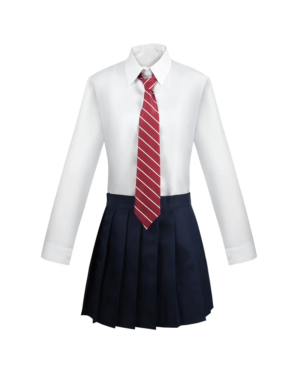 Musical Theater School Uniform Burgundy Blazer Pleated Skirt Shirt and Tie for Bookworm Fans - Image 6