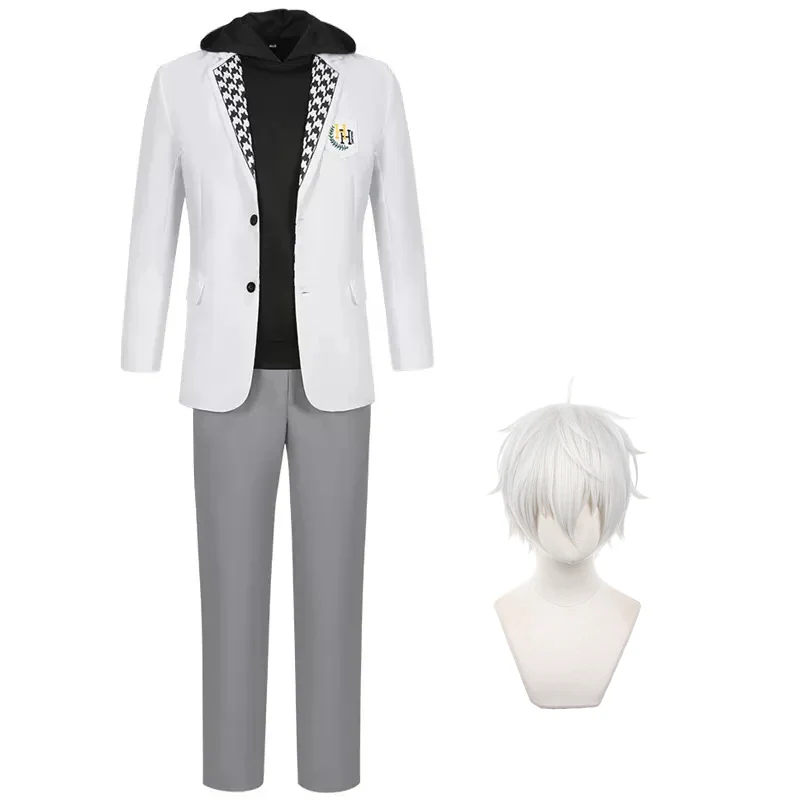 Nagi Seishiro Costume Black Hoodie School Uniform Full Set Nagi Cosplay Outfit with Wig - Image 12