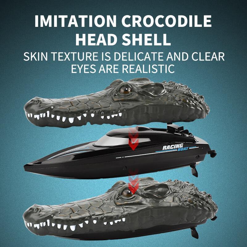 RC Racing Boat with Crocodile Head - Electric Racing Boat Remote Control Boat Pools Spoof Toy - Image 4