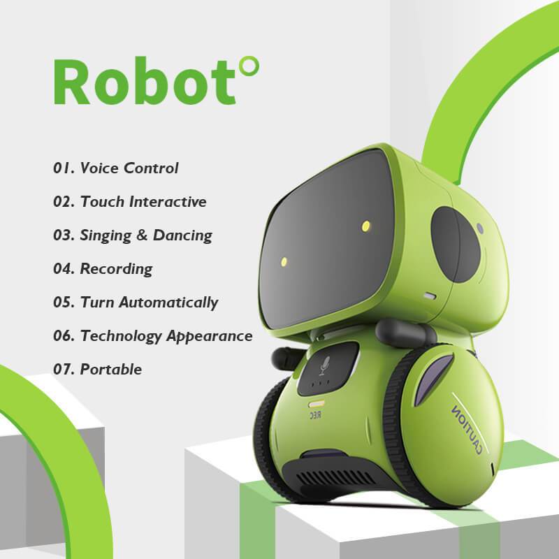 Newest Intelligent Induction Robot Voice Interactive Early Educational RC Speech Recognition Toy - Image 4