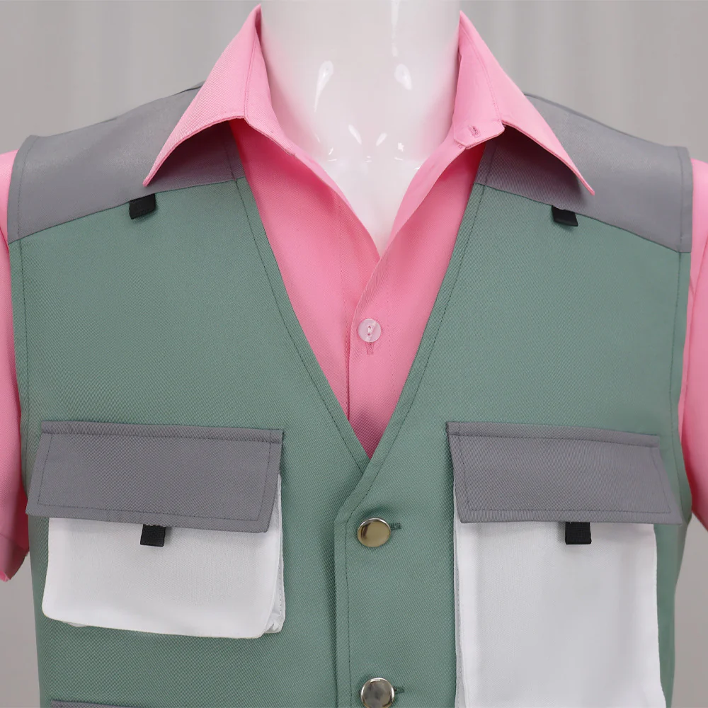 Nibbles Costume Cute Beaver Outfit Pink Shirt Vest Shorts 3pcs Suit for Cosplay - Image 8