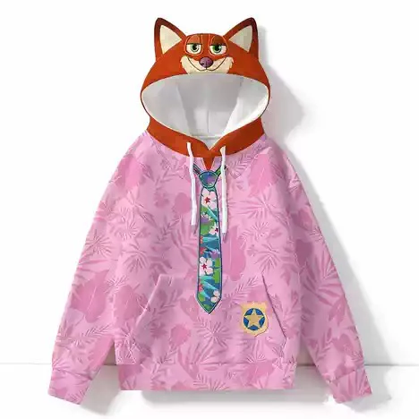 Nick Hoodie Clawhauser Sweatshirt Gary Hooded Pullover for Daily Wear Themed Party - Image 3