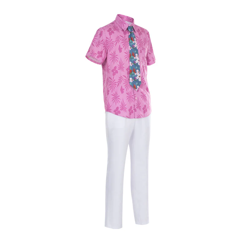 Nick Outfit Pink Shirt Pants Hat and Tie Costume Set for Vacation Cosplay - Image 5