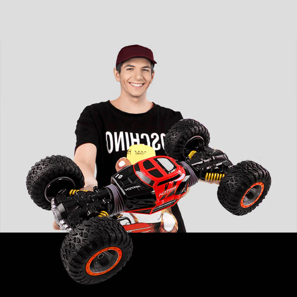 RC Twist Rock Crawler Car 4WD Transform 15 Km/h All Terrains Remote Control Toy Stunt Cars - Image 3