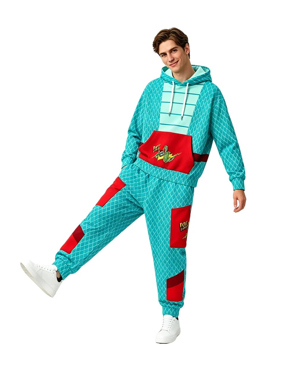 Snake Gary Hoodie and Pants Zodiac Hero Gary Sweatshirt Costume for Daily Wear Themed Party - Image 3