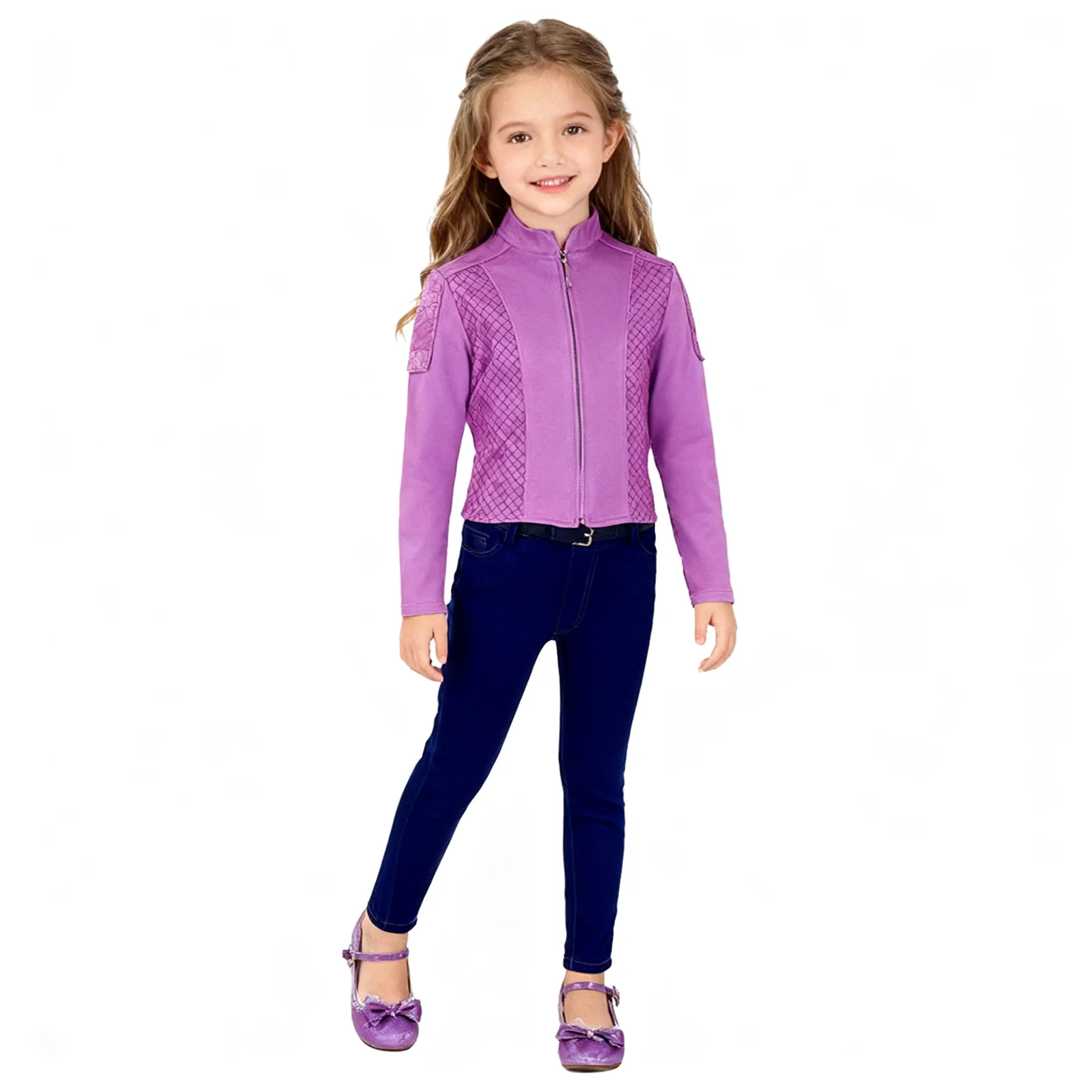 Officer Rabbit Outfit Purple Police Bunny Tops Pants Hat Suit for Kids Adults - Image 3