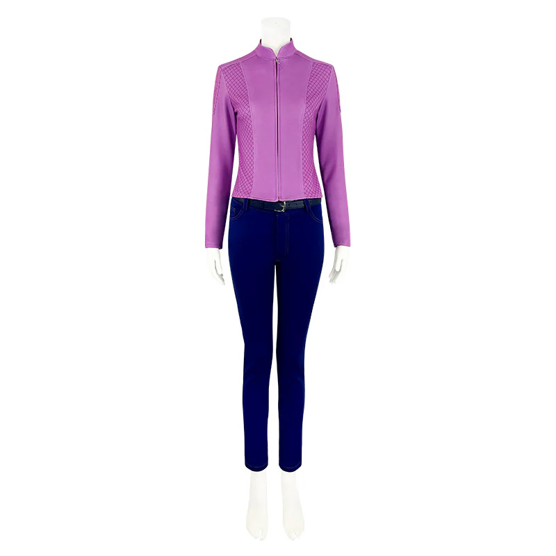 Officer Rabbit Outfit Purple Police Bunny Tops Pants Hat Suit for Kids Adults - Image 6