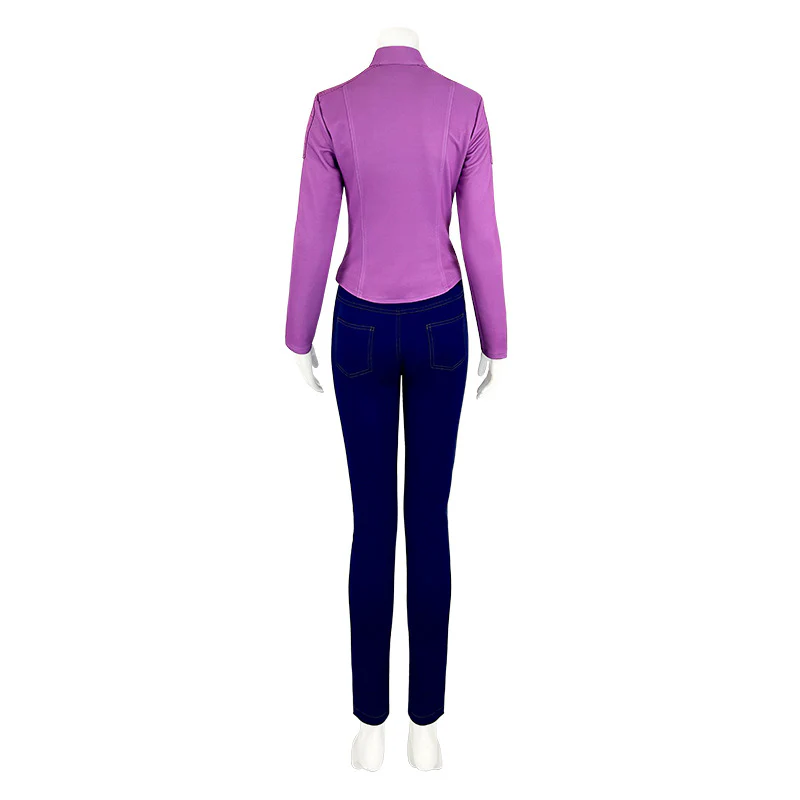 Officer Rabbit Outfit Purple Police Bunny Tops Pants Hat Suit for Kids Adults - Image 9