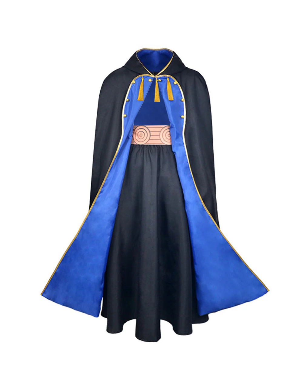Olruggio Magic Outfit Purple Hooded Cloak with Royal Blue Lining Shirt Skirt and Iconic Thimble Hat for Cosplay - Image 5