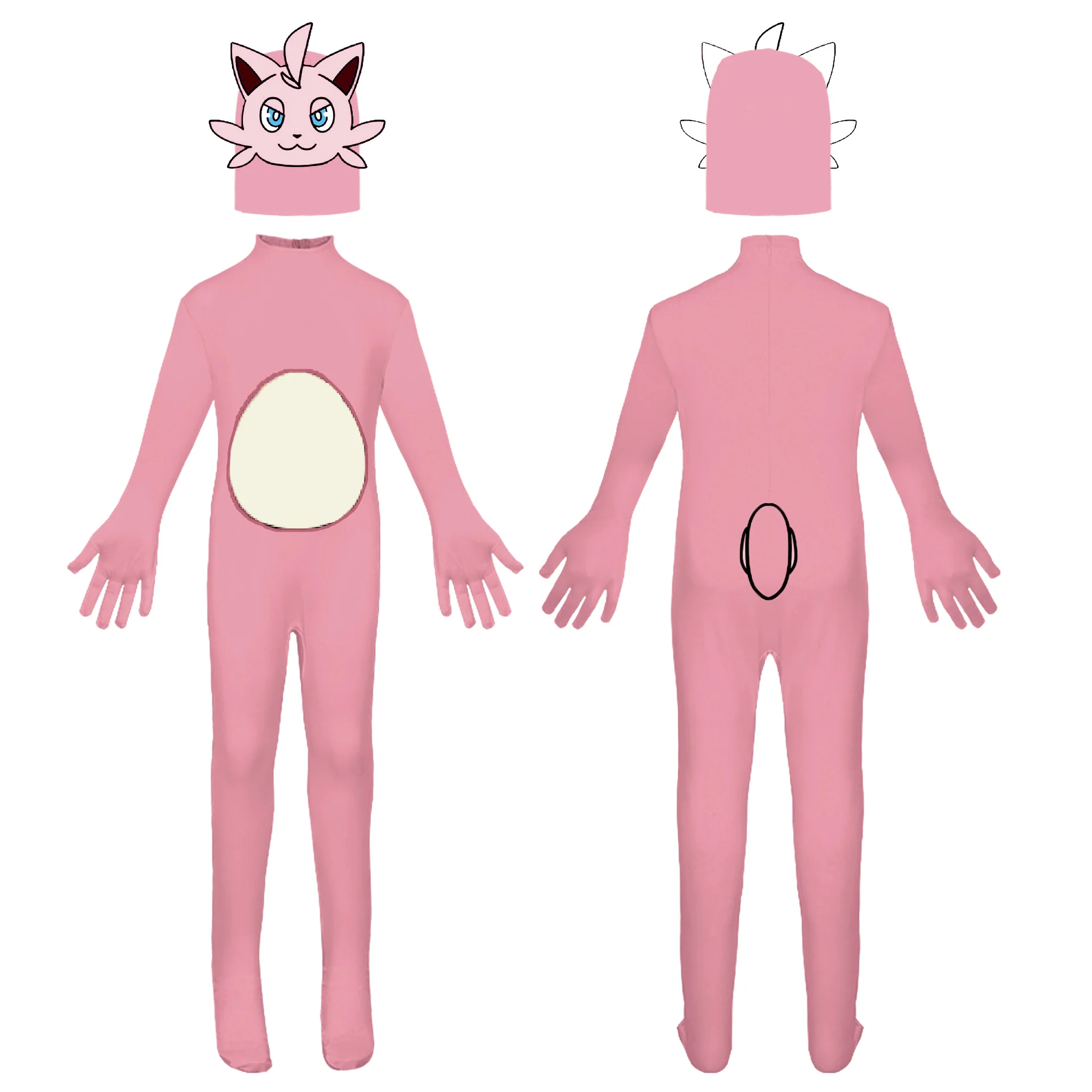 Kids Palworld Costume Cativa Cosplay Outfit Pink Jumpsuit and Helmet 2pcs Suit - Image 4