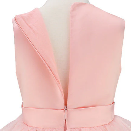 Pink Witch Dress Girls Sequin Tulle Gown with Layered Skirt Elegant Princess Costume - Image 9