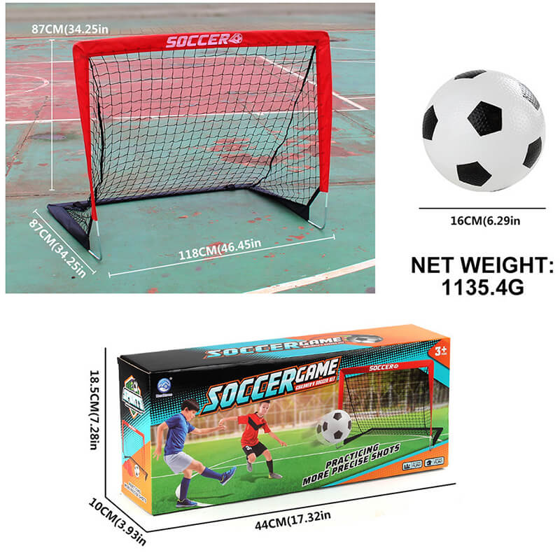 Portable Soccer Goal Set Complete Football Training Kit Holiday Gift for Young Players - Image 5