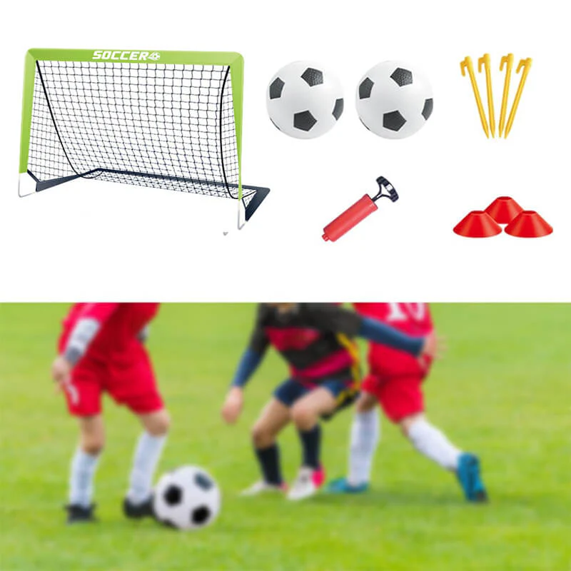 Portable Soccer Goal Set Complete Football Training Kit Holiday Gift for Young Players - Image 6
