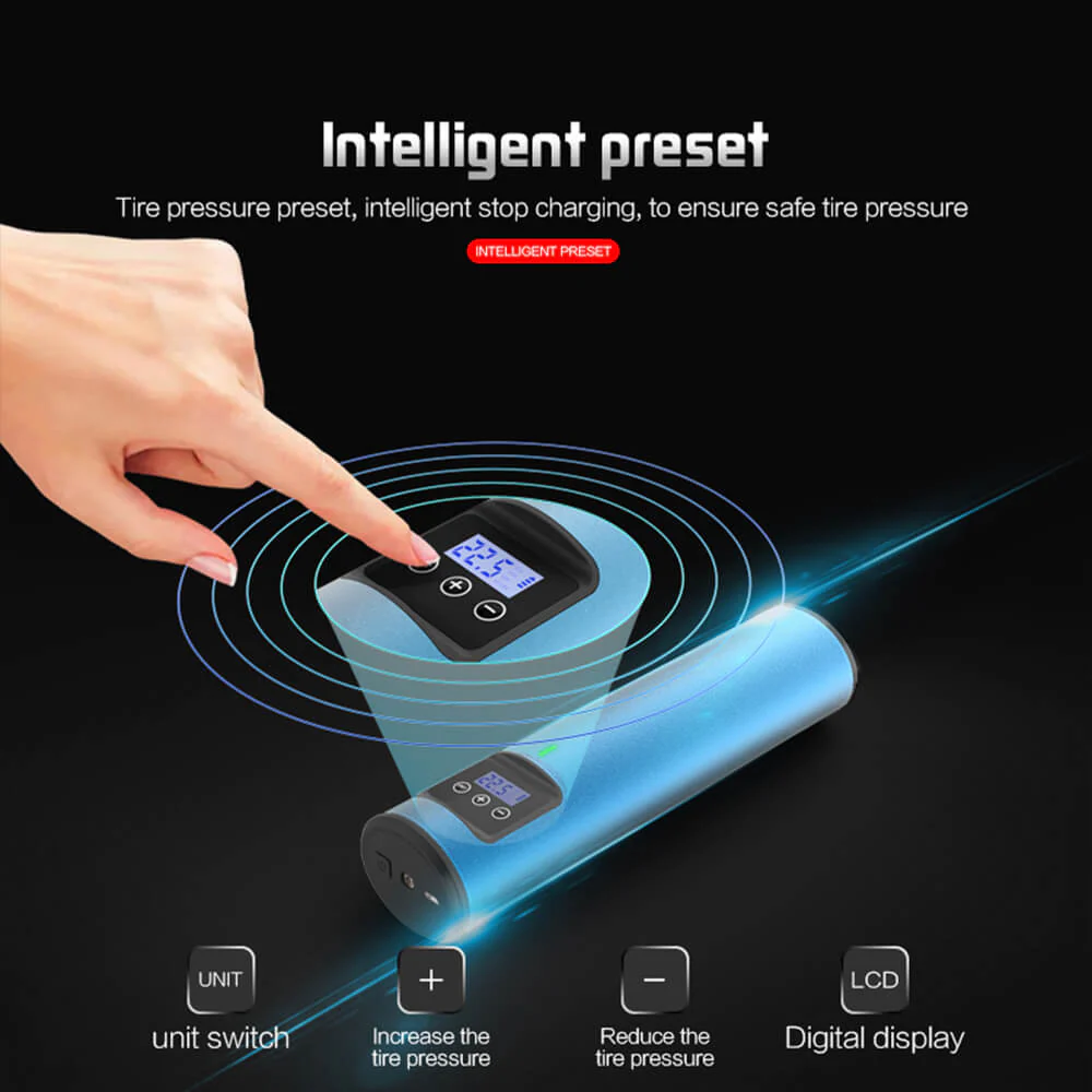 Portable Tire Inflator Automatic Handheld Vehicle Pump for Car, Truck, Bicycle - Image 10