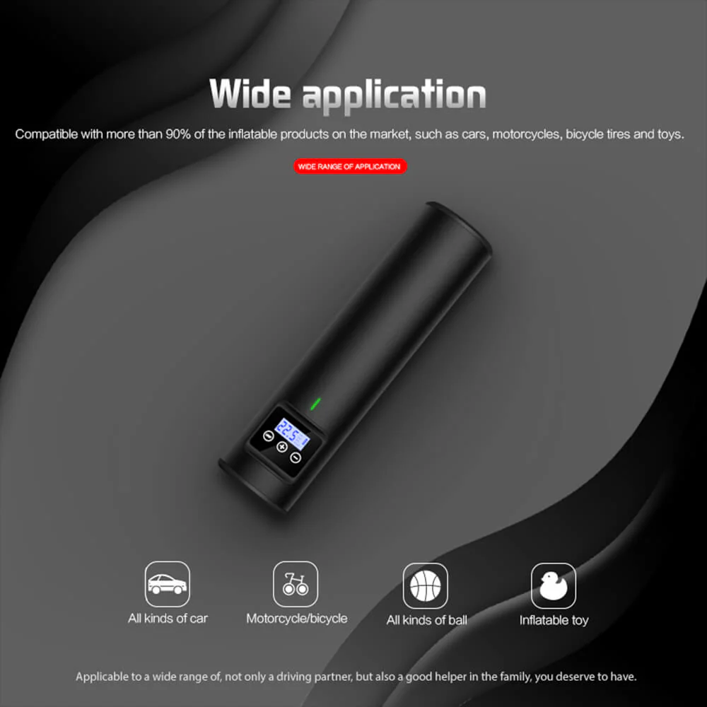 Portable Tire Inflator Automatic Handheld Vehicle Pump for Car, Truck, Bicycle - Image 6