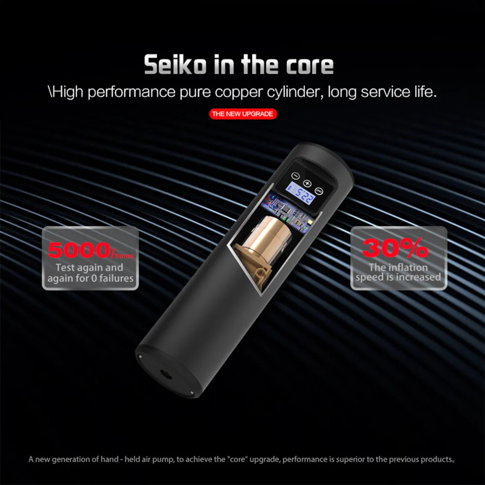 Portable Tire Inflator Automatic Handheld Vehicle Pump for Car, Truck, Bicycle - Image 8