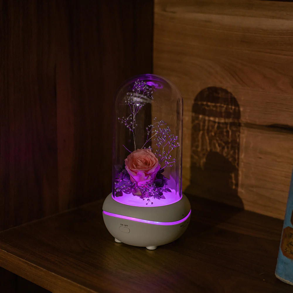 Rose Lamp Scented Oil Diffuser Aromatherapy Christmas LED Lamp Fragrance Oil Diffuser - Image 14