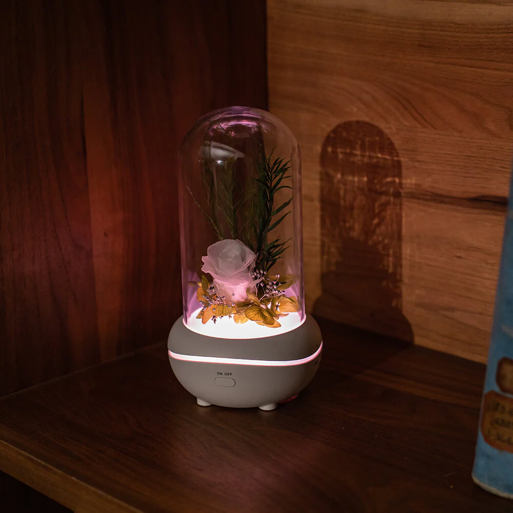 Rose Lamp Scented Oil Diffuser Aromatherapy Christmas LED Lamp Fragrance Oil Diffuser - Image 18