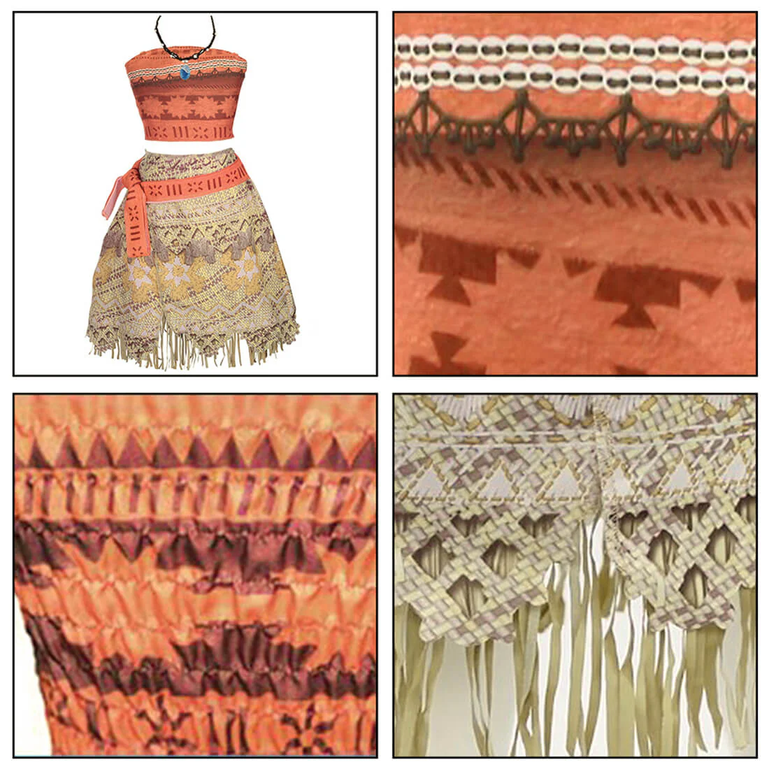 Princess Cosplay Costume Halloween Polynesian Dress Adventure Polynesian Outfit - Image 7