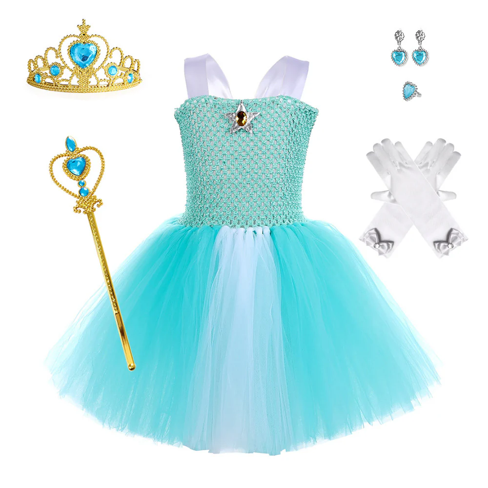 Princess Party Costume Tulle Tutu Dress with Crown and Accessories for Carnival Theme Events - Image 10