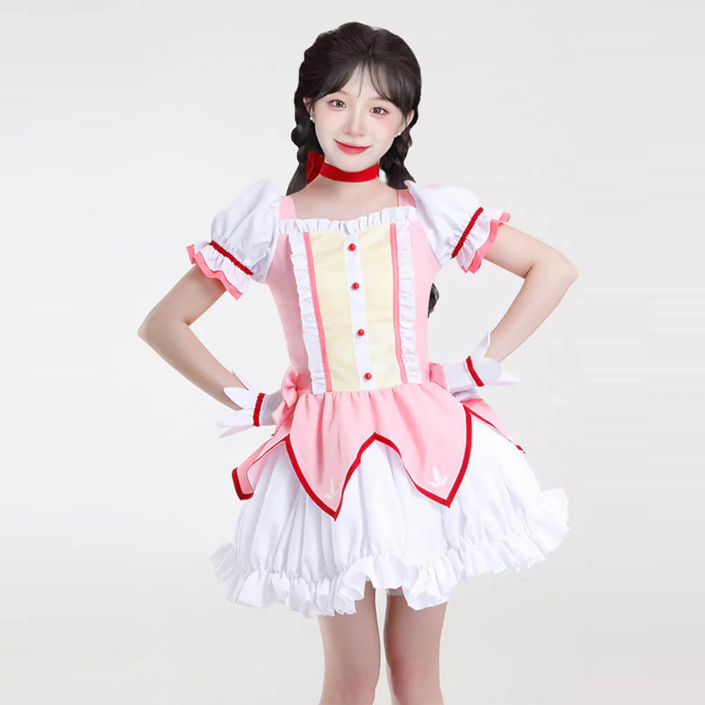 Puella Magi Madoka Magica Costume Magical Girl Madoka Kaname and Homura Akemi Uniform Dress for Adult Cosplay - Image 8